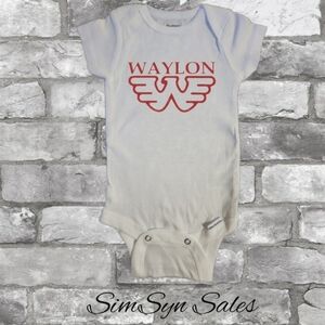 Waylon Jennings Unisex Baby Band Onesie Onepiece Bodysuit 0-3 Months New